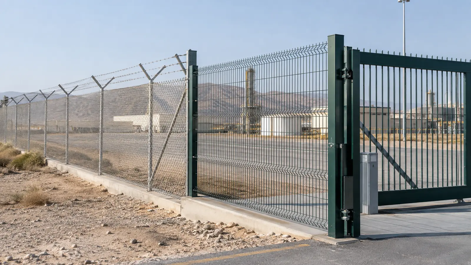 Chain link versus welded mesh fencing for industrial and commercial sites in Saudi Arabia