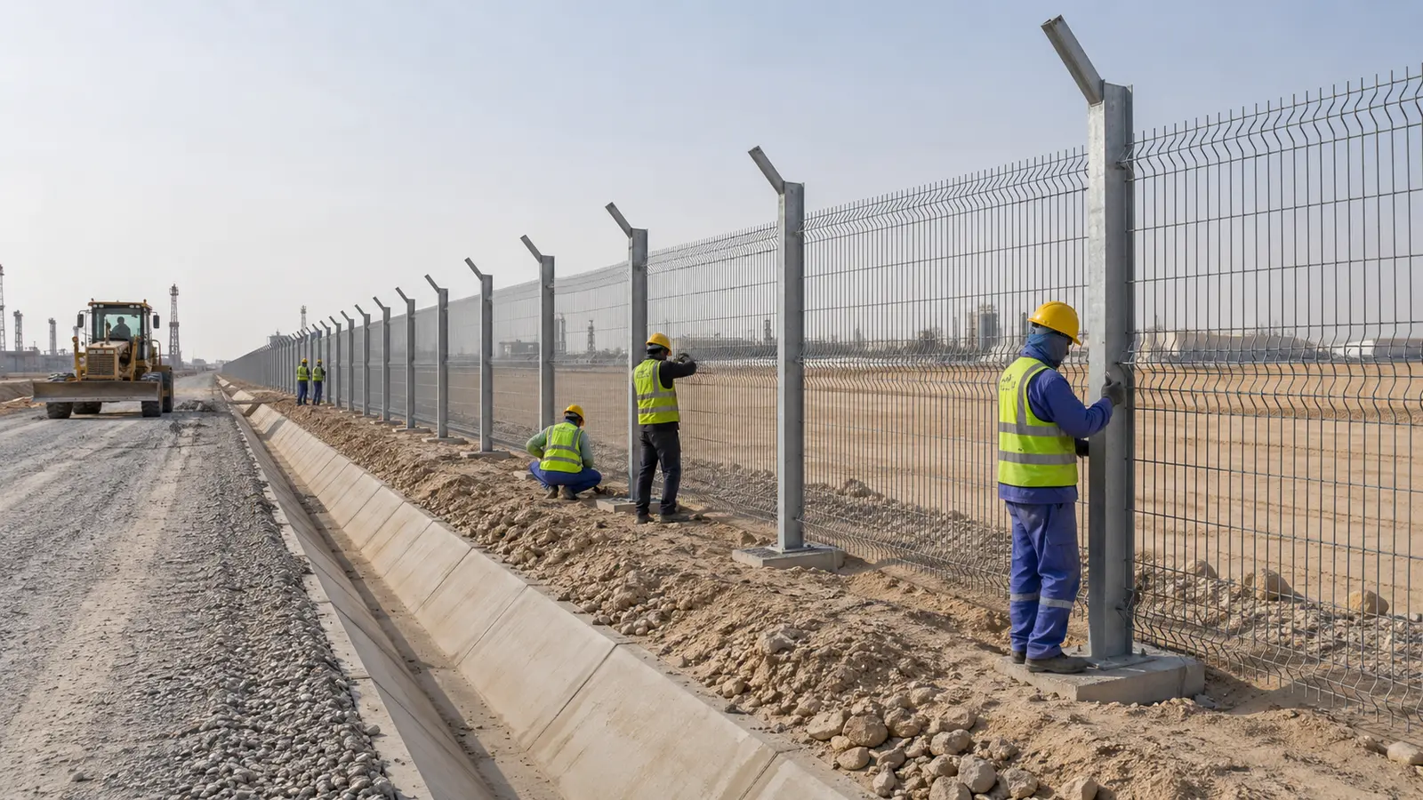 Fence construction and site works in Saudi Arabia