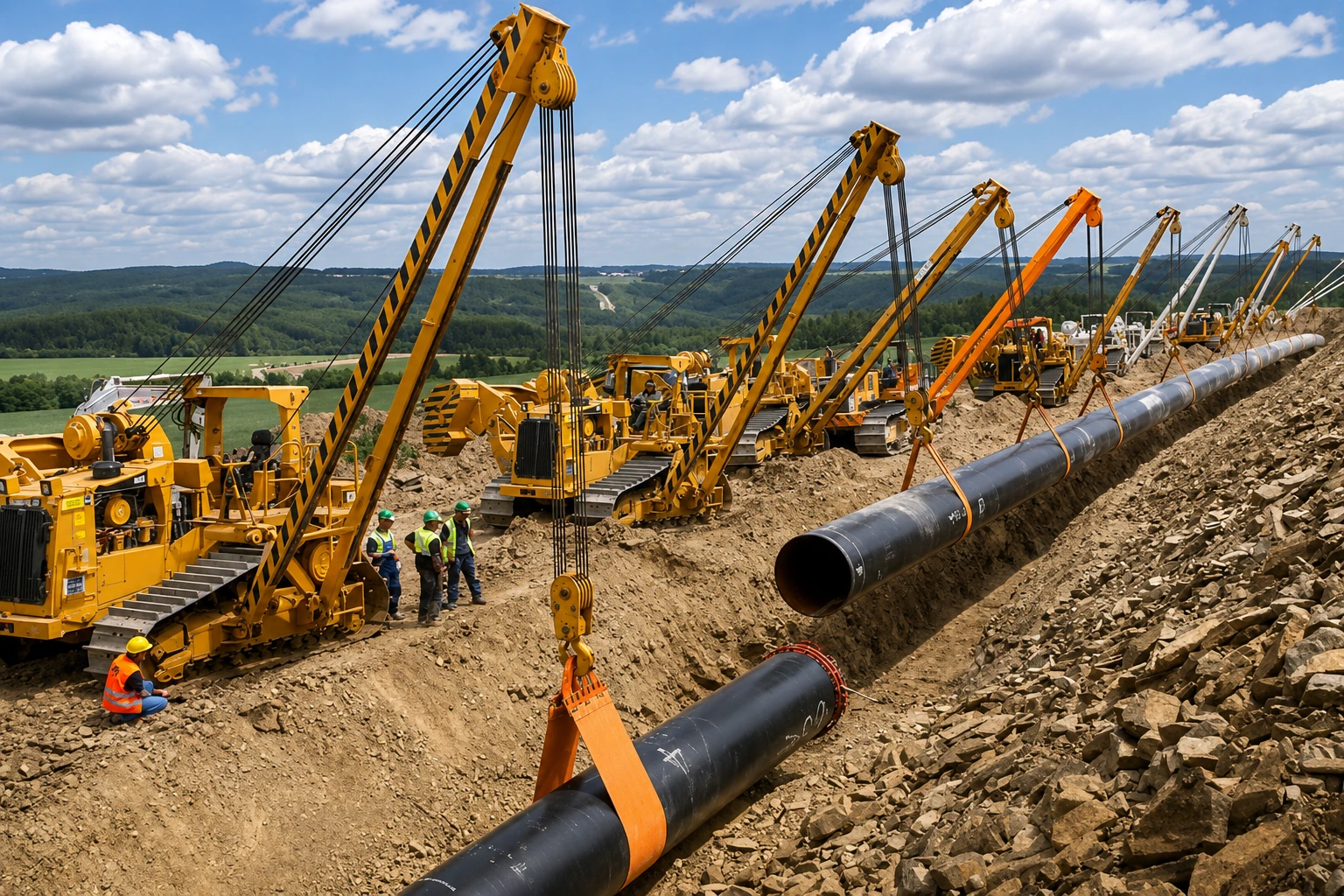 AJASCO pipeline installation project in Saudi Arabia